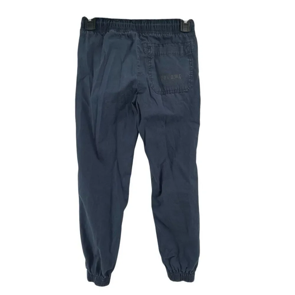 H&M Boys Navy Blue 100% Cotton Joggers Size 8 | Elastic Drawstring Waist - Picture 9 of 16